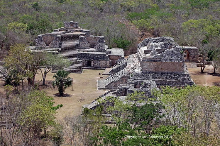 View from top of main Pyramid Ek' Balam View from top of main Pyramid Ek' Balam